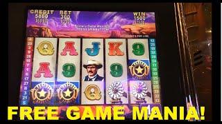 Live Play RAWHIDE Slot Machine with Free Game Debacle
