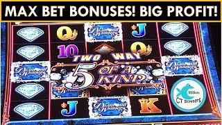 THIS GAME WON'T STOP BONUSING! BIG PROFIT! Diamond Winners Slot Machine