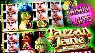 Tarzan&Jane Wheel Bonus + Line HIts - 1c Aristocrat Video Slots