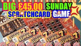 •BIG Scratchcard Sunday•£45•Big Daddy 4Mil•Monopoly•New Super 7s•Blazin'7•️Cash Millions•
