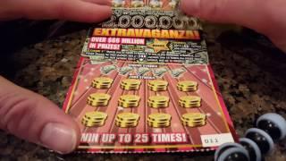 NEW!! $2,000,000 EXTRAVAGANZA $20 ILLINOIS LOTTERY SCRATCH OFF TICKETS.