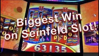 BIGGEST WIN ON SEINFELD SLOT MACHINE!