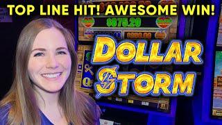 Top Line Hit! Fantastic Comeback! Dollar Storm Egyptian Jewels Slot Machine!