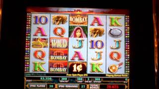Bombay 65 spin slot machine bonus win disappointment