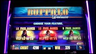 ***NICE WIN*** "BUFFALO STAMPEDE DELUXE" Slot Machine
