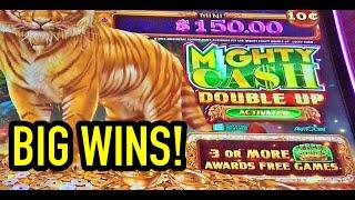 Who likes BIG WINS on high limit Mighty Cash Double Up?