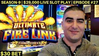 High Limit ULTIMATE FIRE LINK Slot Machine Bonus & Big Win  | Season 9 | Episode #27