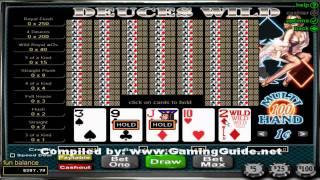Deuces and Wild 100 hand Video Poker