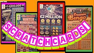 Scratchcards..Triple Jackpot..£2.Million Big Daddy..Diamond 7s..Bingo.£20,000 Mth. Multiplier
