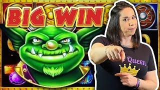 He may be UGLY but he PAYS !! GOBLINS GOLD progressive JACKPOT WINNER !