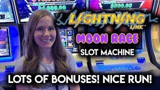 Lightning Link Moon Race Slot Machine! LOTS OF BONUSES!!