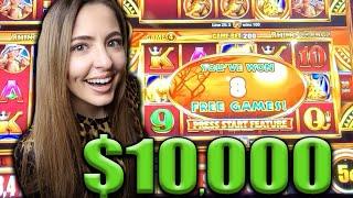 $10,000 in RHINO CHARGE HIGH LIMIT GAME in VEGAS! Will It Happen?