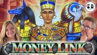 THE SLOT CATS ARE WINNING ON FREE PLAY! PLAYING MONEY LINK EGYPTIAN RICHES!