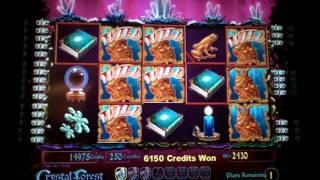 Slot machine bonus win on Crystal Forest