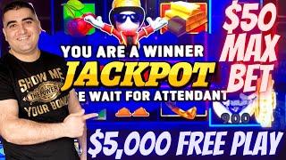 $5,000 FREE PLAY & Live Slot Play In Las Vegas At The COSMO | High Limit Slot Machines Max Bet Bonus