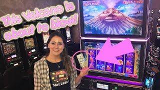 Can Melissa Make The Volcano BLOW??! •$100 Slot Play on Volcanic Rock Fire •| Slot Ladies