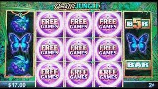 Max Bet Quick Hit Jungle Slot Machine Bonus  WON !!! •️NICE WIN•️ Live Slot Play