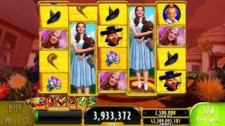 THE WIZARD OF OZ YELLOW BRICK ROAD Video Slot Casino Game with an EPIC WIN FREE SPIN BONUS