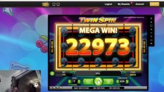 Mega win on Twin Spin - Sweet full screen