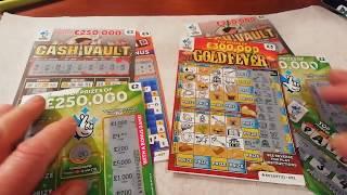 Scratchcards ..£250,000 Green.Cash Pyramid...Missed Win..Shout outs..