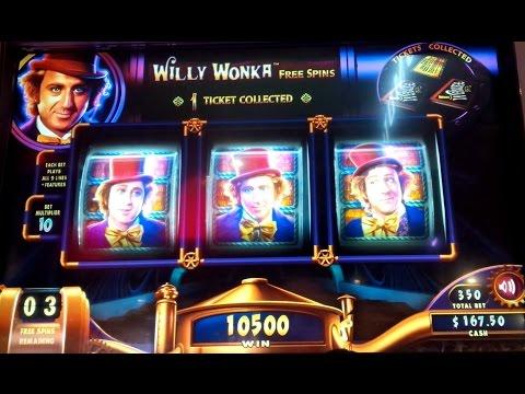 Willy Wonka Slot Machine $7 Max Bet - Free Spins Bonus!