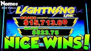 Lightning Link Slot Machine - Long Play with Multiple Bonuses - NICE WINS!
