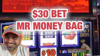 $30 BET 30 SPINS VGT MR MONEY BAG AT RIVER SPRIIT CASINO WITH RED SCREENS + AS LUCK WOULD HAVE IT!