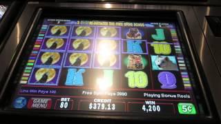 Wolf Run Slot Machine Bonus-5 Cent Denomination