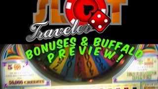 Wheel of Fortune - 5¢ Denom Bonuses & Preview Buffalo Jackpot ♠ SlotTraveler ♠