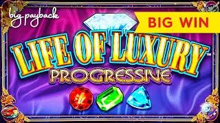 Life of Luxury Progressive Slot - BIG WIN BONUS!