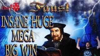 MUST SEE!!! INSANE HUGE MEGA BIG WIN on Faust - Novomatic Slot - 1€ BET!