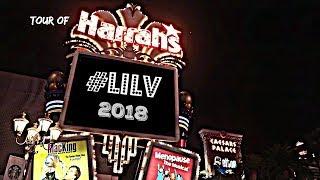 Most SLOTS in VEGAS!  Tour of Harrahs Las Vegas!