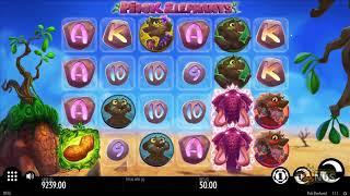 Pink Elephants Slot - BIG WIN & Game Play - by Thunderkick