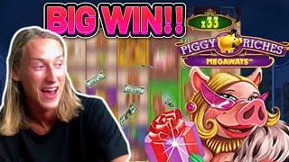BIG WIN!!! PIGGY RICHES MEGAWAYS BIG WIN - €10 bet on Casino slot from CasinoDaddys stream