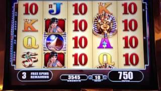 Great Tutankhamen's Free Spin Bonus #4 Max Bet