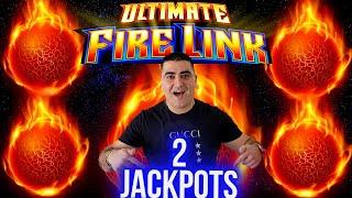 I Hit 2 JACKPOTS On High Limit Ultimate Fire Link Slot Machine