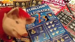 WINNER on BIG DADDY 4 MILLION Pound Scratchcards Game....The Biggie  with Piggy