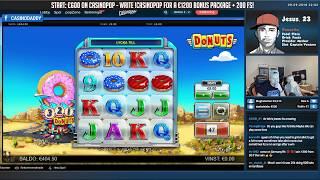 HUGE WIN!!! Donuts BIG WIN - Slots - Casino games (Online slots) from LIVE stream
