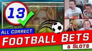 Football betting: 13 correct outcomes on Stryktipset + 256 x on The Final Countdown slot