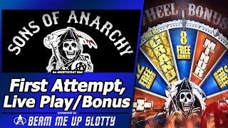Sons of Anarchy Slot - First Attempt, Live Play with Free Spins Bonuses