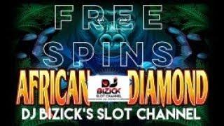 ~*** THROW BACK ***~ African Diamond Slot Machine ~ OLD SCHOOL CLASSIC • DJ BIZICK'S SLOT CHANNEL