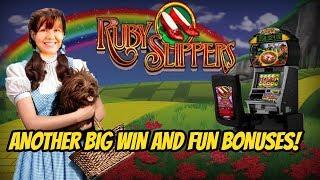 ANOTHER BIG WIN ON WIZARD OF OZ RUBY SLIPPERS!