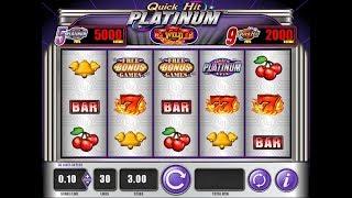 Quick Hit Platinum Online Slot from Bally Technologies - Free Games & Free Spins Feature!