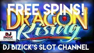 ~** HERE COMES THE DRAGON **~ Dragon Rising Slot Machine ~ FREE SPIN BONUS!!!! • DJ BIZICK'S SLOT CH