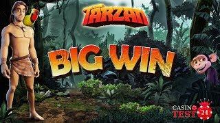 BIG WIN ON TARZAN SLOT (MICROGAMING) - 1,20€ BET!