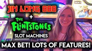 Flintstones Slot Machine! Lots of Features NICE WIN!!