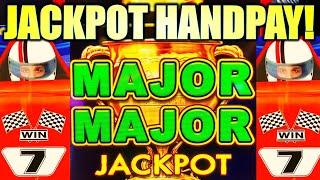 DOUBLE MAJOR JACKPOTS!! HANDPAY! CHECKERED FLAG (LIGHTNING DOLLAR LINK) Slot Machine (ARISTOCRAT)