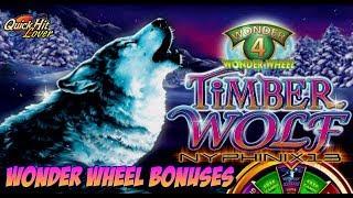 WONDER 4 WONDER WHEEL TIMBER WOLF Slot Bonus WINS! • nyphinix13