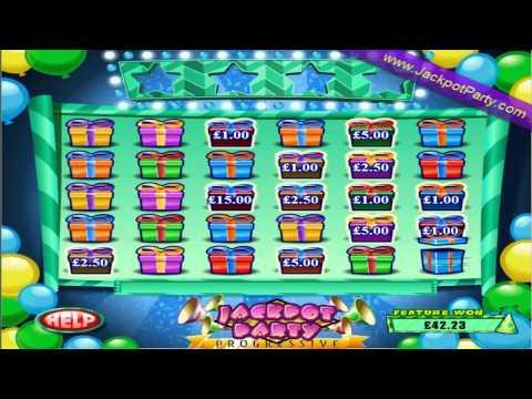 £179.65 SURPRISE JACKPOT PARTY PROGRESSIVE™ (1197 X STAKE) SLOT GAME AT JACKPOT PARTY®