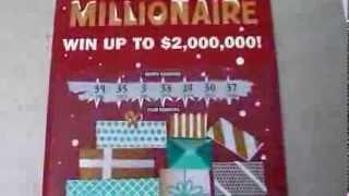 Merry Millionaire! Playing the $20 Illinois scratchcard lottery ticket with a $2,000,000 jackpot